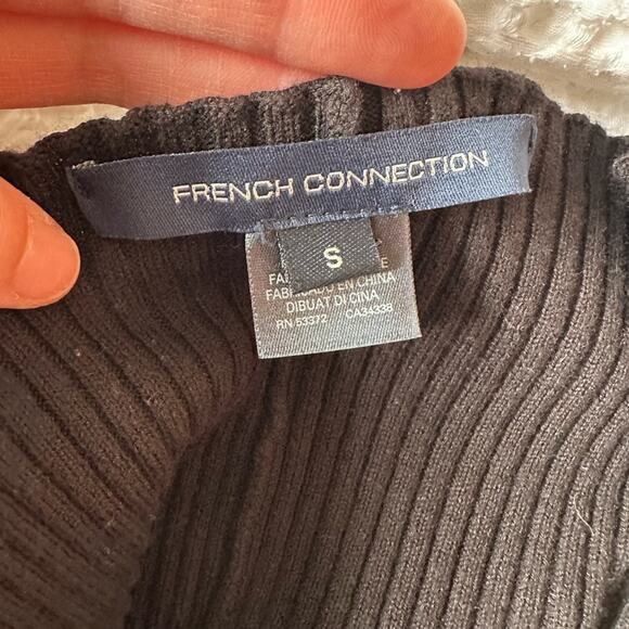 French Connection Loa Joss Sequined Lace Sleeve Knit Dress Size S - Picture 10 of 11